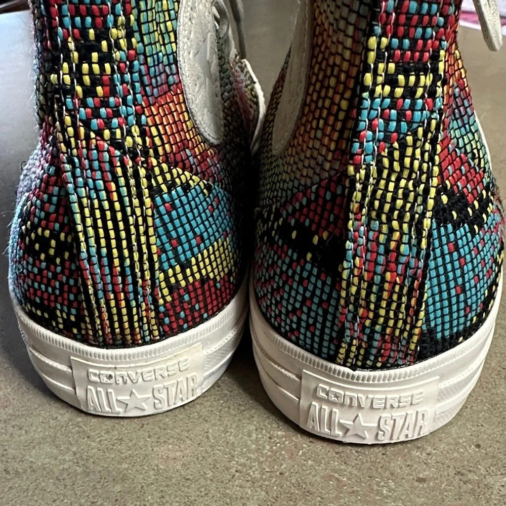 Rare Converse Chuck Taylor All Star Hi Multipanel W Size 10 Embroidered 🆕 - Picture 6 of 13